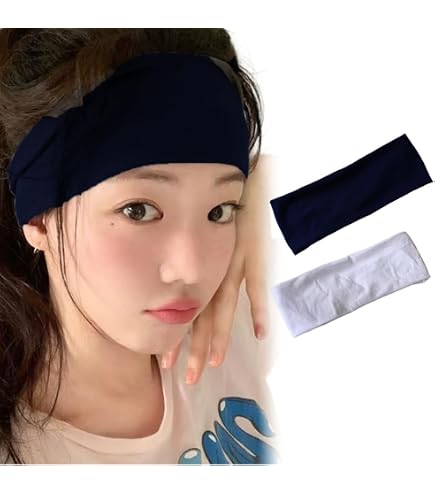 Amazon.co.jp: ヘアバンド 星柄 スターモチーフ 韓国ファッション 黒白