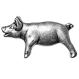Big Sky Hardware Sierra Lifestyles Pig Knob, Left Facing, Pewter [並行輸入品]