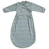 Popolini Felinchen Baby Sleeping Bag Blue/Grey Striped 62/68 by IOBIO