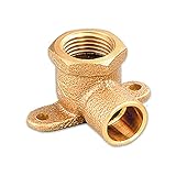 Everflow Supplies cfdl0012-nl 1 / 2 "呼び径鉛フリーキャスト真鍮90度エルボとソケット汗とメスねじ接続