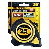 Olympia Tools 43-234 1-Inch by 25-Feet Tape Measure SAE [並行輸入品]