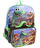 Disney Little Boys Good Dino Backpack with Lunch, Blue, One Size [並行輸入品]