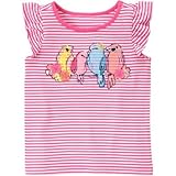 ジンボリー GYMBOREE/ ラブバードティ ポピーピンクストライプ トップス半袖Tシャツ 18～24ヶ月【並行輸入】