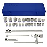 KT Pro Tools A6502MR 3/4" Drive 6-Point Socket Set [並行輸入品]