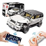 QMAN RCカービルディングブロック 415個 SUVデュアルリモートコントロール組み立てキット 2.4Ghz STEM RCビルディングおもちゃ 男の子と女の子向け 6-12歳