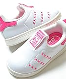【13cm-16cm】adidas STAN SMITH 360 I アディダス スタンスミス 360 ホワイト×ピンク キッズ ベビー スニーカー 子供靴 ba7122 14cm,-