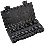 Blackhawk By Proto UW-616MS Drive Metric Impact Socket Set 1/2-Inch 16-Piece [並行輸入品]