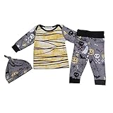 Tovadoo 子供服 ベビー服 男の子 上着+ズボン+帽子 秋冬 長袖 ハロウィンセット 幽霊柄 おもしろい パーティー 保育園 旅行 プレゼント
