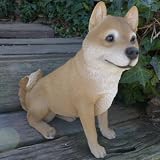犬の置物 柴犬 ５３ＱＹ いぬ イヌ 動物 オーナメント ガーデン インテリア 雑貨 置物 庭 ガーデンマスコット オブジェ ガーデニング リアル デ