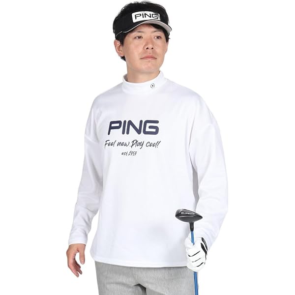 Amazon | [ピン アパレル] メンズ 長袖 ハイネックシャツ (軽量・吸水