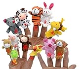 指人形　布製　動物　子供保育　 物語　想像力を育てる　知能　童話 シリーズ　12匹セット 12の干支
