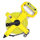 但馬syr-50 m Symronファイバーグラス測定テープ50 M164 ft ) X 13 mm。グラウンドスパイクとハンドル、パック1個。