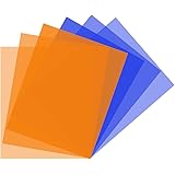 RENIAN 色補正ジェルフィルター6パックキット40x50cm 写真 スタジオビデオ懐中電灯LEDライト 写真用の暖かいオレンジブルーの 照明シート、