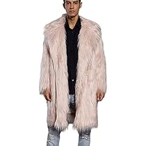 Amazon.co.jp: フェイクファーロングジャケットメンズ