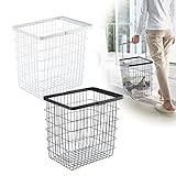 ランドリーワイヤーバスケット タワー TOWER L(ブラック)