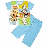 アンパンマン ベビー＆キッズ パジャマ お着替え練習パジャマ kuz54-ta2611 (100cm, サックス)