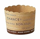 マフィンカップ 紙製 紙型 M(ナチュール) 100枚入 バレンタイン M410-100