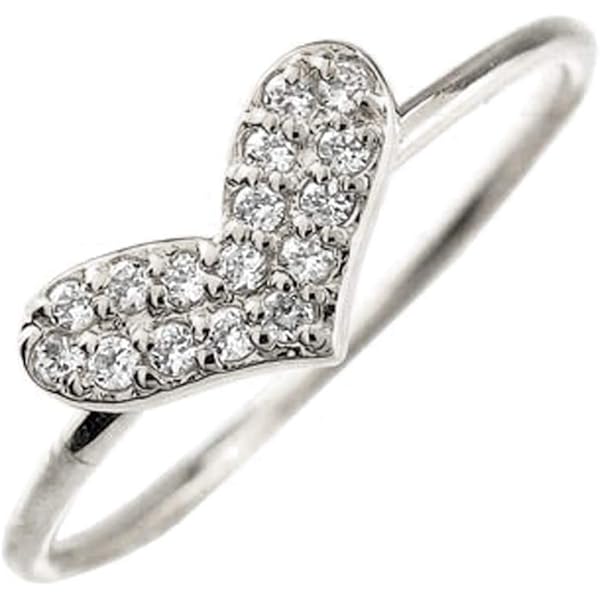 Amazon | K18一粒ティファニー爪ダイヤモンドリング0.5カラットUP[H