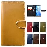 SO-41B Xperia Ace II 手帳型 ケース カバー SO-41Bケース SO-41Bカバー SO41B SO41Bケース SO41Bカバー ハンドあり コードバン 本革 馬革 マスタード