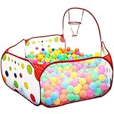 isusser Kids Ball Pitボールテント幼児用Ball Pit withバスケットボールフープfor Toddlers 4 ft / 120 cm (ボールは含まれません）