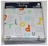 Falls Creek Baby ABC Animals Fitted Crib Sheet [並行輸入品]