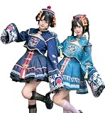 [Ecrisdoo] 選べる3色 ハロウィン コスプレ 3点セット キョンシー 衣装 ハロウィンコスチューム ワンピース 大人 妖怪 悪魔 吸血鬼 仮装 ゾンビ チャイナ服 女性 可愛い レディース 大きいサイズ ホラー イベント用 学園祭