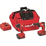 Hilti 3497770 18-Volt Lithium-Ion Cordless Impact Driver/High Speed Drywall Screwdriver Combo Kit [並