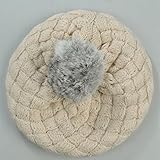 Honel ベレー帽 ニット帽 子供 ベビー 可愛い 高品? 秋冬 ベージュ