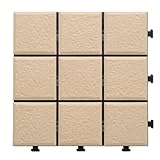 Rocking Table(ロッキングテーブル) パティオス ジョイントアウトドアマット 陶器タイル3x3タイプ 10枚入り WDC-9000BE