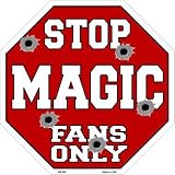 スマートブロンドマジックファンのみメタルノベルティOctagon Stop Sign bs-264