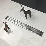neodrain za3g20 LinearシャワーDrain with波パターンGrate、24インチ、つや消し304ステンレススチール 36 IN ZA3-36-G20