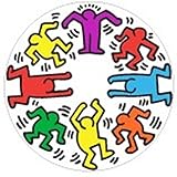 BLIK ウォールタイル キースヘリング UNTITLED (RAINBOW DANCERS)Surface Skin テーブル用ステッカー Lサイズ