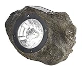 Paradise GL28560ST Solar Polyresin Rock Spot Light, Stone [並行輸入品]