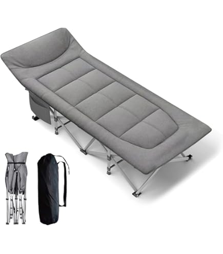 Amazon.co.jp: E-FINDS 折り畳みベッド マット付き まくら付き