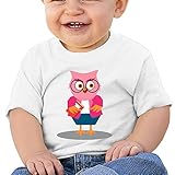 かわいい 女教師 フクロウ 漫画子供服 ベビーTシャツ 半袖 男の子 女の子 クルーネック カジュアル