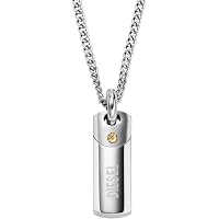 Amazon | DIESEL ディーゼル DX1168040 ダブルリング ネックレス