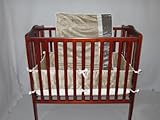 Baby Doll Bedding Crocodile Mini Crib/Port-a-Crib Bedding Set, Chardonnay [並行輸入品]