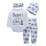 (プタス)Putars ベビー服 子供服 ロンパース 上下セット 女の子 DADDYS OTHER CHICK 可愛い 秋 冬 新生児 歩行服 出産お祝い 記念日 プレゼント 0-24ヶ月