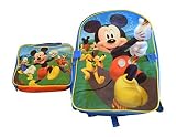 Licensed Mickey Mouse Set of Backpack and Lunch Bag [並行輸入品]