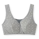 授乳対応選べるクロスオープンハーフトップ　　杢グレー(イカリ)　サイズ:マタニティM