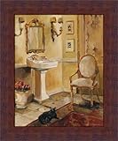 French Bath II by Marilyn HagemanバスルームSpaアートプリントフレーム付き 8  x 10  Inch