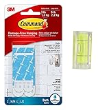 コマンドBath Water Resistant Refillストリップ、2-medium and 4-largeストリップ( bath22-es ) withバブルレベル測定ツール