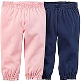 カーターズ（Carter's）女の子用 ベビーピンクx紺ボディースーツにピッタリなリボン付きコーデパンツ2枚セット 並行輸入 (3months(55-61... [並行輸入品]
