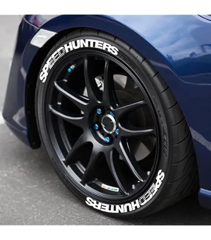 Elitewheers DRIVE 40D 超美品　シルバーデカール Amazon.co.jp: SPEED HUNTERsタイヤデカール ホワイト 上下4本セット