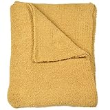 (カシウエア)kashwere Queen Solid Blanket 190×230cm Camel [並行輸入品]