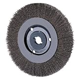 PFERD 80491 Narrow Face Crimped Wheel Brush Stainless Steel Wire 8 Diameter 5/8 Arbor Hole 0.012 Wir