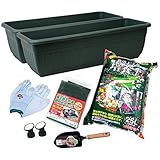 気軽に始められる プランター菜園スターターキット ダークグリーン PGS-3GR