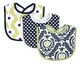 Trend Lab Waverly Rise and Shine Bib Set, Black/White, 3 Count by Trend Lab [並行輸入品]