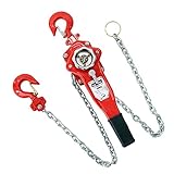 レバーホイスト チェーンブロック 定格荷重約0.75t 約750kg 標準揚程約1.5m 荷締め 荷揚げ 引寄せ 固定 建築 運搬 土木 災害復旧 アウトドア DIY 吊り 引っ張り 荷締機 牽引 チ