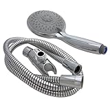 LASCO 08 – 5167雨携帯型シャワーホース5つの機能、クロムメッキ